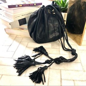 BABAGITA LEATHER DRAWSTRING BAG SUPER CUTE